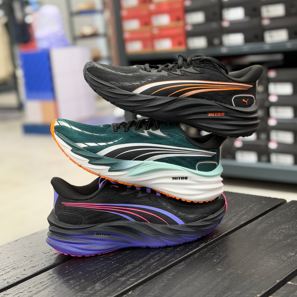 PUMA PUMA Men Cushioning รองเท้าวิ่งมาราธอนระบายอากาศ PUMA Speed Sports Shoes VELOCITY 311140