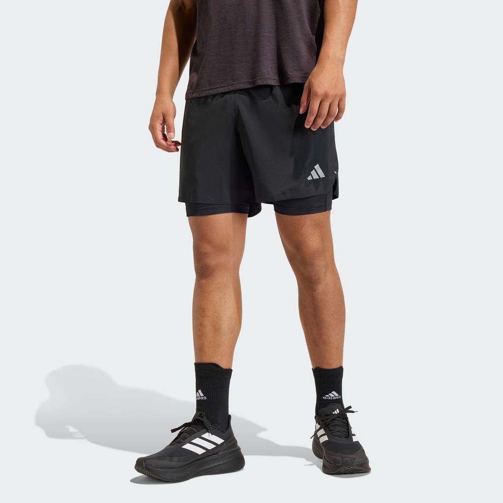 adidas วิ่ง กางเกงขาสั้น adi365 Running Essentials 2in1 ผู้ชาย สีดำ KA4331
