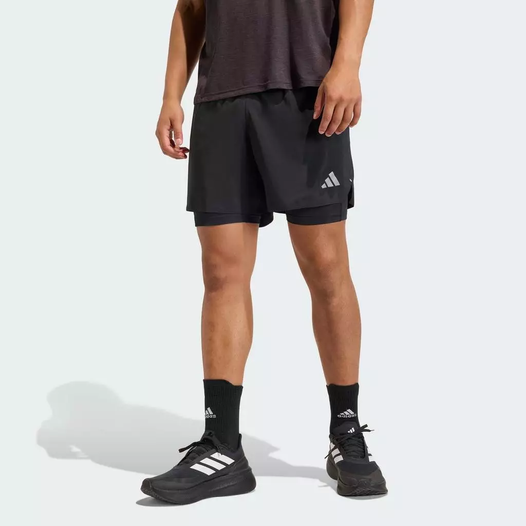 adidas วิ่ง กางเกงขาสั้น adi365 Running Essentials 2in1 ผู้ชาย สีดำ KA4331