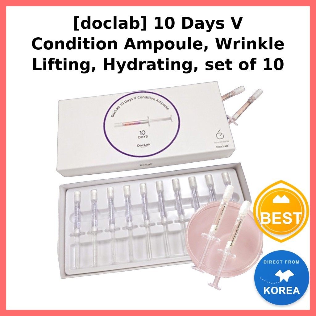 [doclab] 10 Days V Condition Ampoule ยกกระชับริ้วรอย Hydrating ชุด 10 / Korean Ampoule by HotKorea/ 