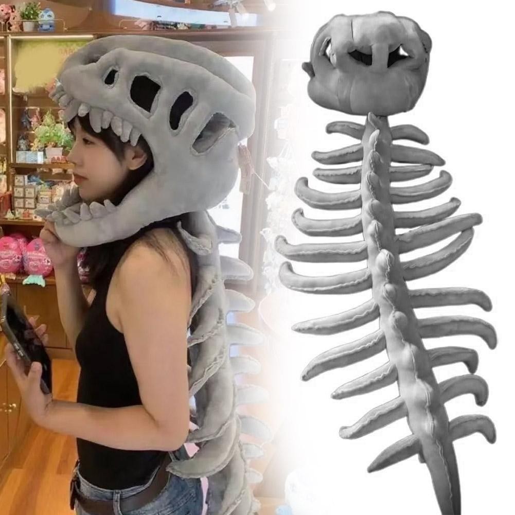 ไดโนเสาร์ Raptor Skull หน้ากากคอสเพลย์สัตว์ Movable Jaw เครื่องแต่งกายกระดูกหมวกกันน็อก Props มังกร 