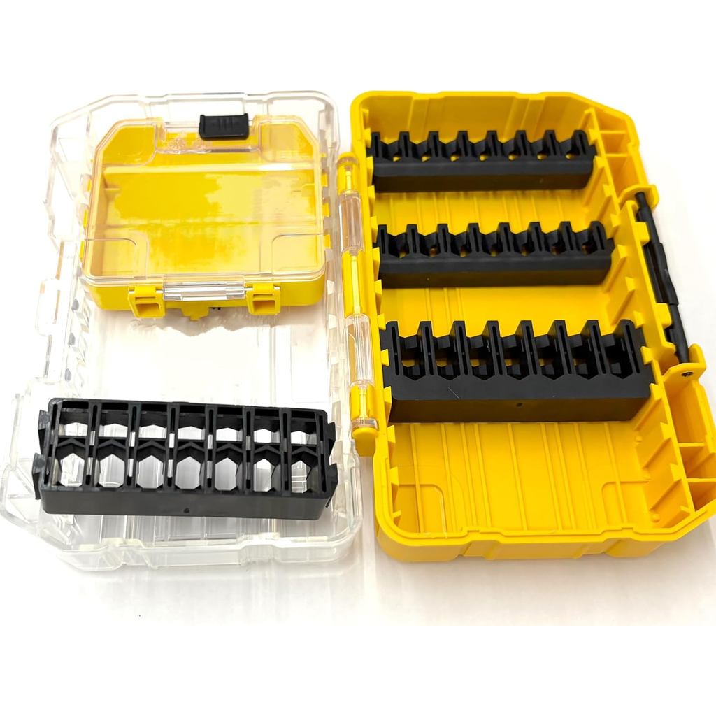 DT70801-QZ Bits Storage Case Organizer กล่องเครื่องมือพร้อมผู้ถือบิตใหม่อะไหล่สําหรับ Dewalt