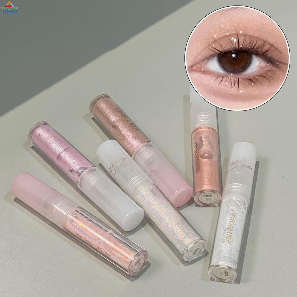 2.5g Eye Beauty Liquid Glitter Eyeshadow Quick-Drying Sparkling Eye Shadow สําหรับ Daily & Official 