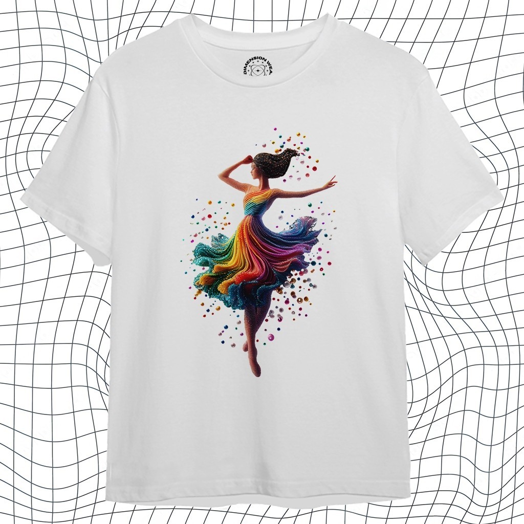 3DimensionWear - เสื้อยืด Premium Distro 3D Beautiful Ballerina V2 - DT0767
