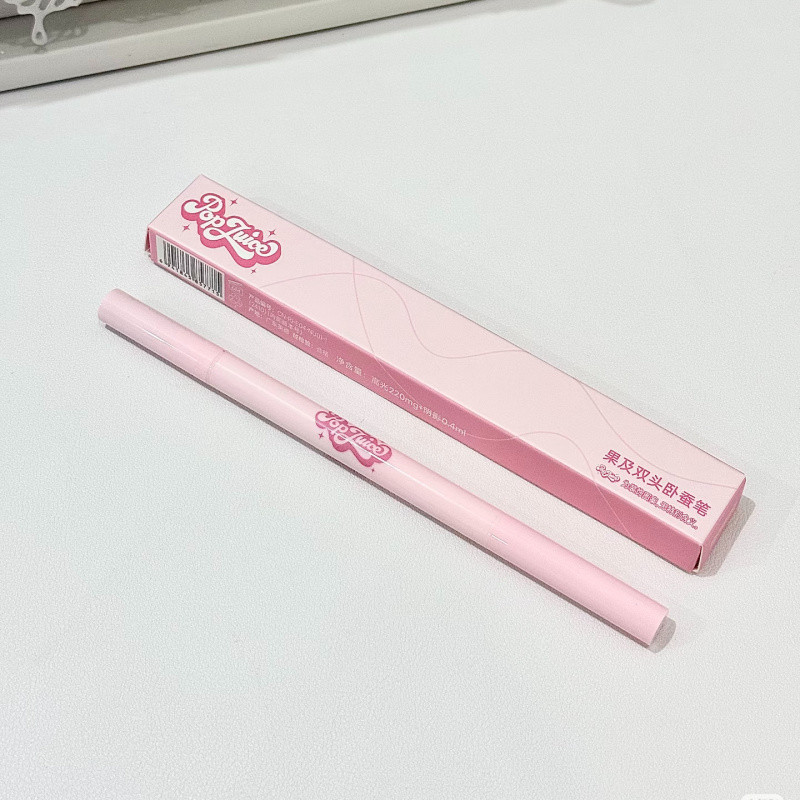 Popjuice Double Headed Silkworm Pen MomS Sensation Fine And Smooth Shadow Bead Matte Brightening Nat