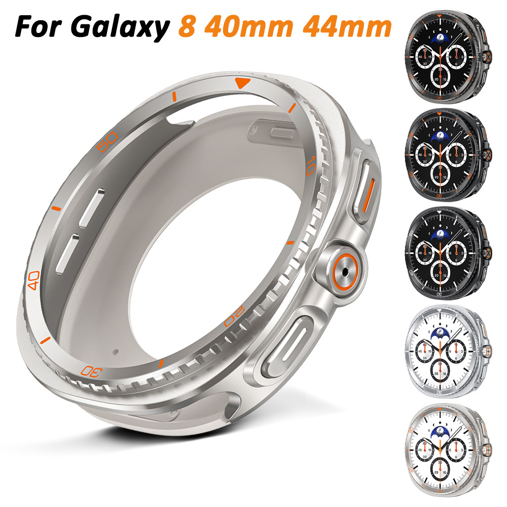 อลูมิเนียมอัลลอยด์โลหะสําหรับ Samsung Galaxy Watch 8 40 มม.44 มม.หรูหราฝาครอบป้องกันสําหรับ SAMSUNG GALAXY WATCH 8 อุปกรณ์เสริม