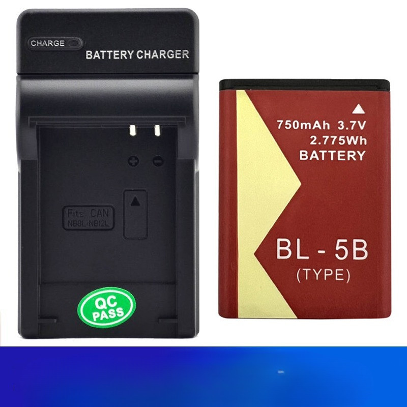 Suitable for Sony Canon SD1500 4K digital camera CCD BL-5B camera battery BL5B charger