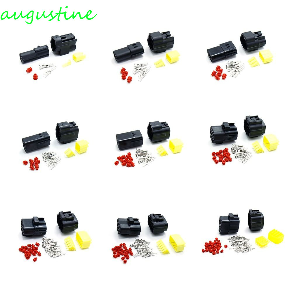 AUGUSTINE ปลั๊กไฟฟ้ายานยนต์ปิดผนึก 1.8 มม. ปลั๊กชุดการเชื่อมต่ออย่างรวดเร็วรถจักรยานยนต์ Ebikes Line