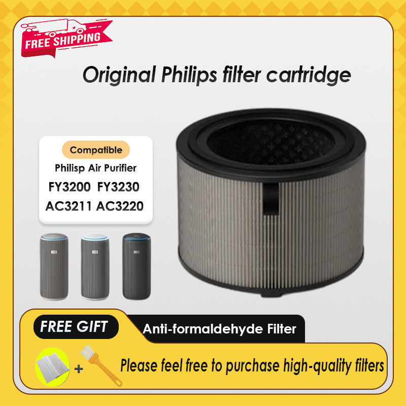 เปลี่ยนเข้ากันได้กับ Philips AC3220 AC3221 FY3200 FY3230 กรองแท้ HEPA&Carbon