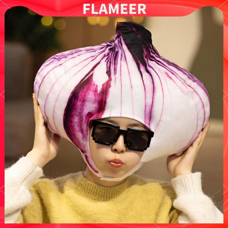 [คนพ่นไฟ] หมวกหัวหอมผู้หญิงผู้ชายชุดแฟนซีนุ่มสร้างสรรค์อบอุ่นสําหรับอุปกรณ์ประกอบฉากภาพฮาโลวีน - รูปที่ 5