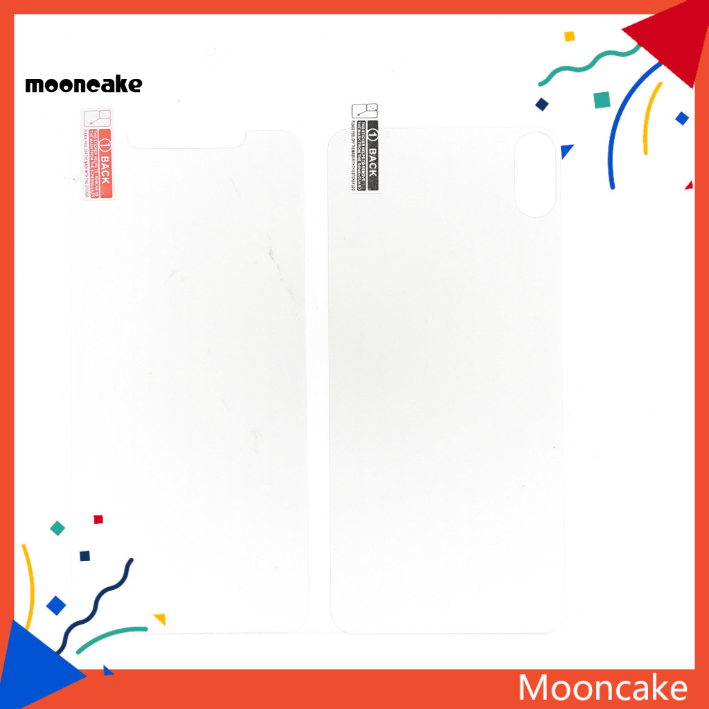 ขนมไหว้พระจันทร์| ฝาครอบฟิล์มป้องกันกระจกนิรภัยด้านหน้าด้านหลังสําหรับ iPhone 7 8 Plus X XR XS Max