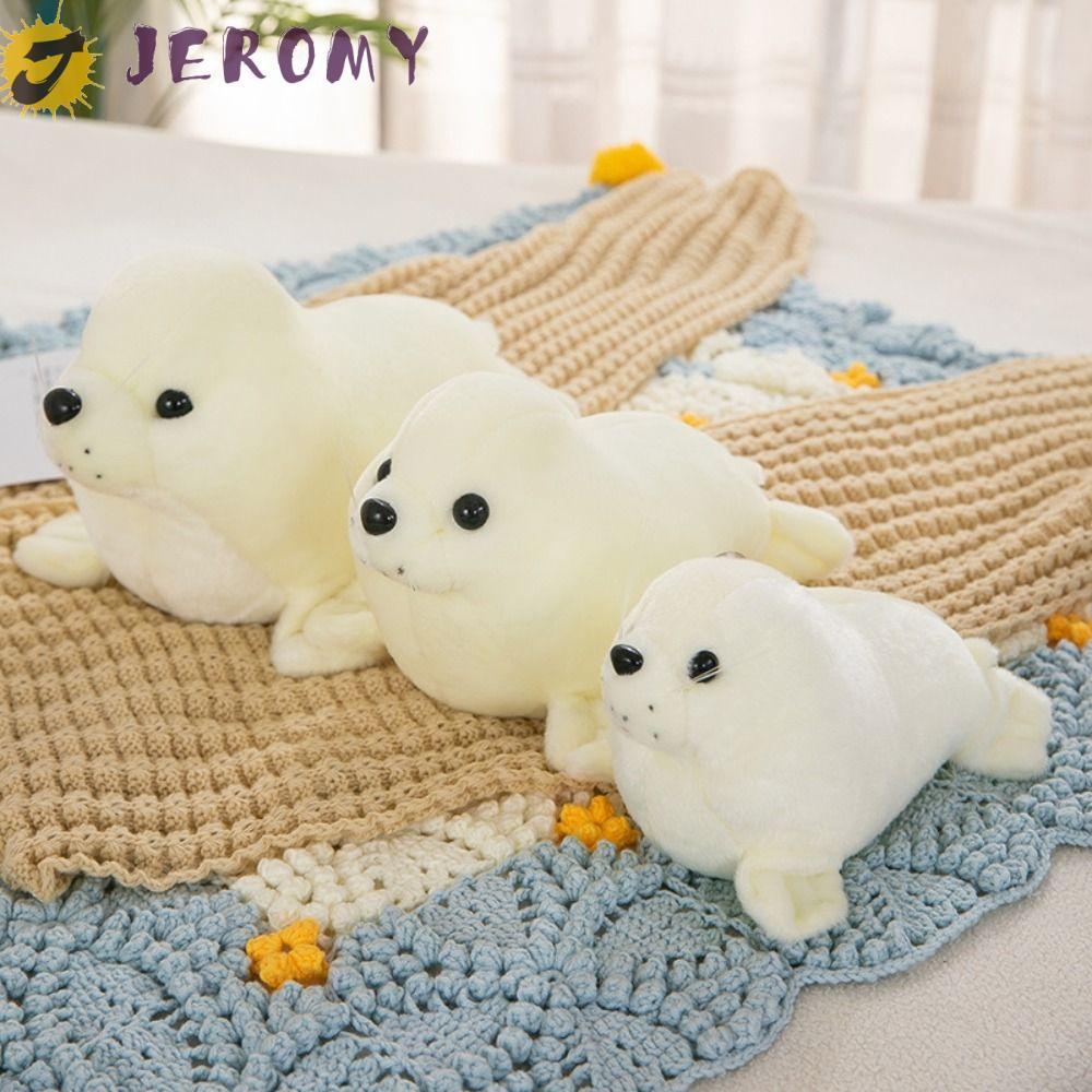 JEROMY Seal Plush ตุ๊กตา,นุ่มน่ารัก Seal Plush ตุ๊กตาของเล่น, Casual Plushy สัตว์หมอน Comfy Sea Lion
