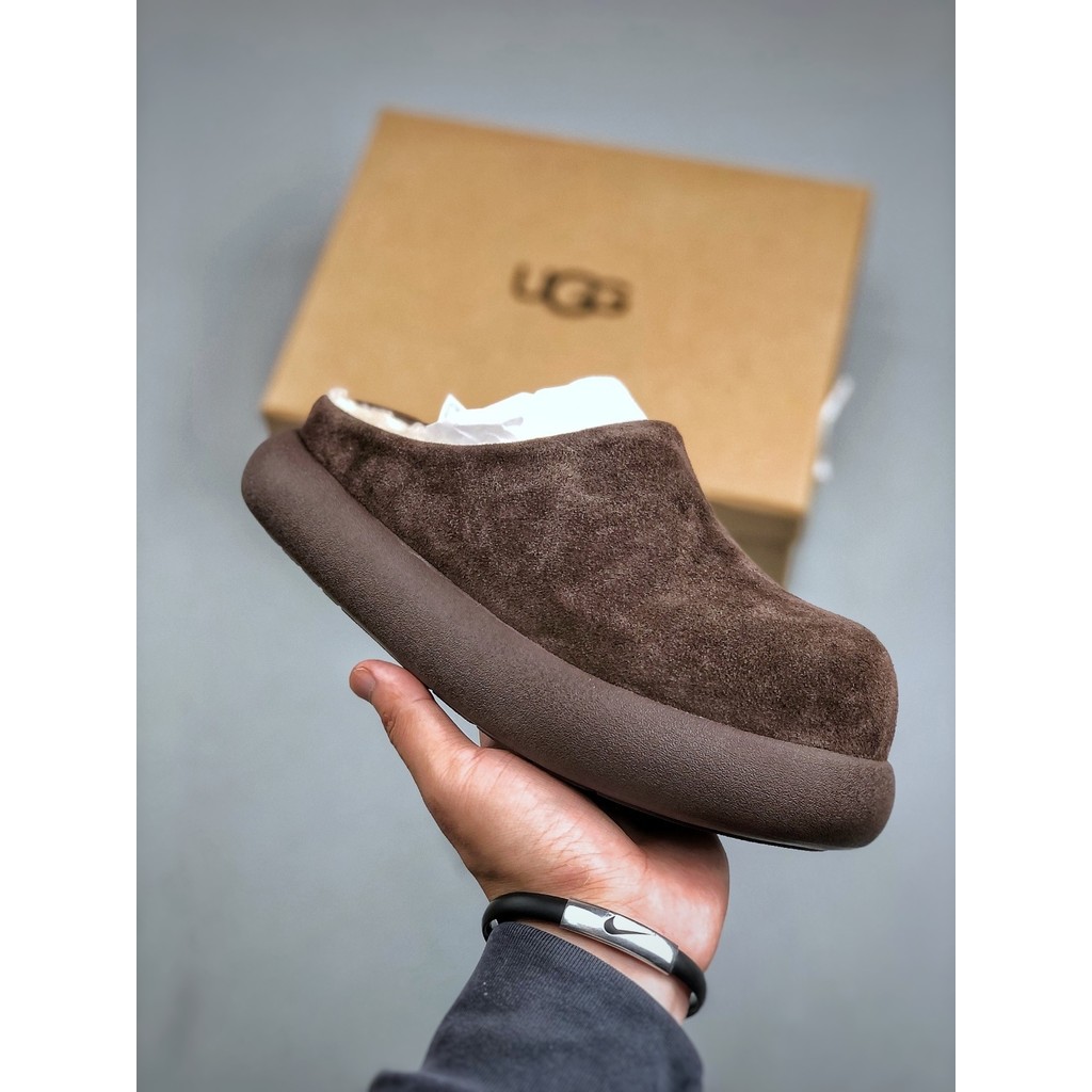 หนังแกะแท้แบบบูรณาการ UGG หิมะรองเท้าผู้ชายผู้หญิงฤดูหนาวกันน้ําอบอุ่นกันลื่น