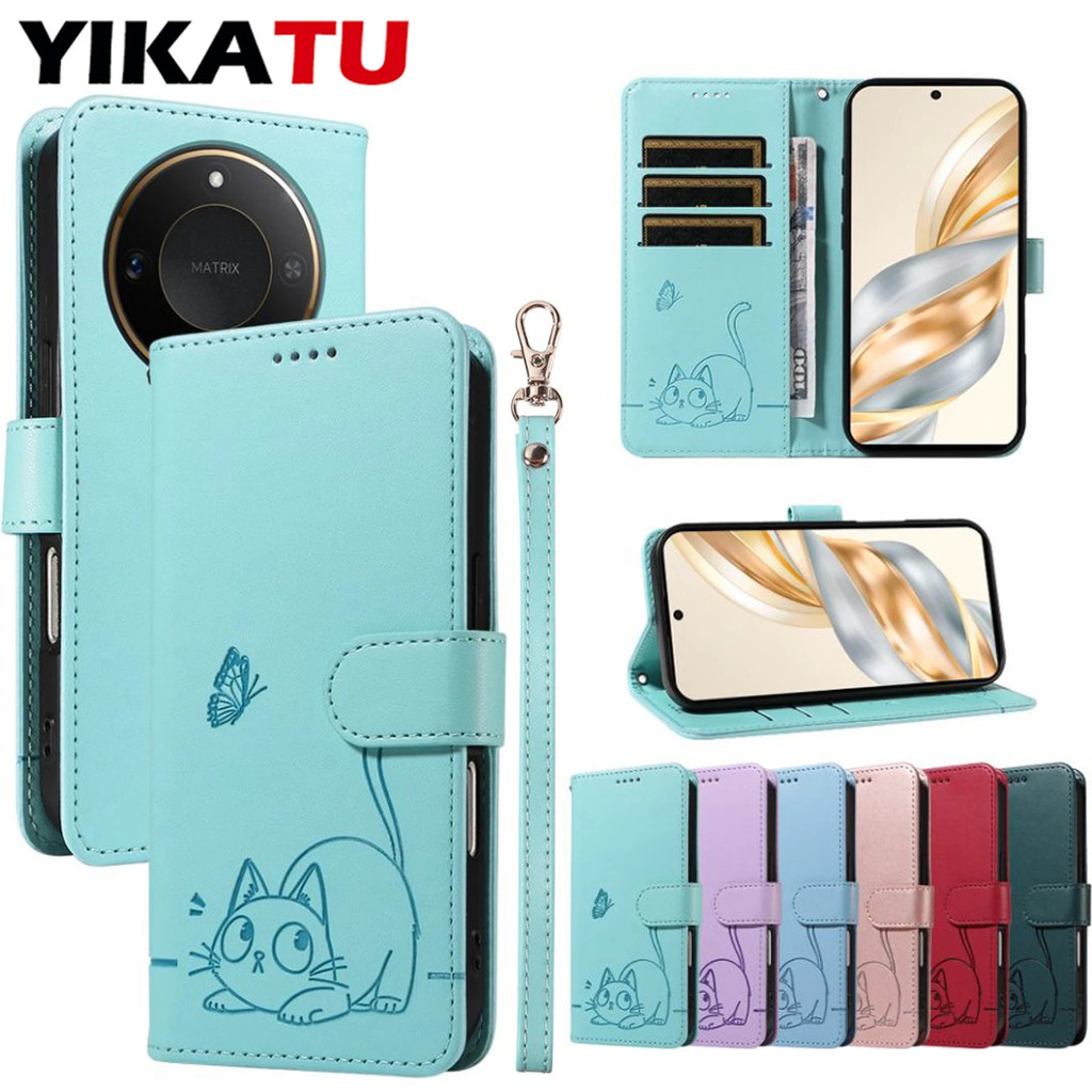 กระเป๋าสตางค์สําหรับ Huawei Honor X60 Pro 5g X50i X50 X40 X30i X30 X9c X9b X9a X9 X8c X8b X8a X7c X7