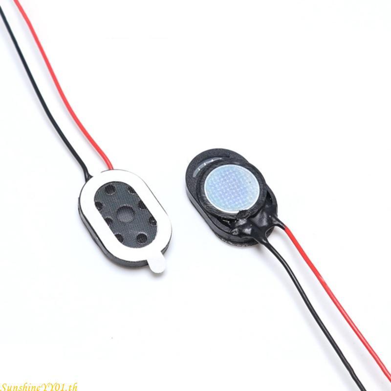 SUN 2 ชิ้น 8Ω 1W 1510 ลําโพงรูปไข่ลําโพงขับรถบันทึกลําโพงโทรศัพท์ 1015 SNR 100 dB 8 โอห์ม 1 วัตต์ 8r