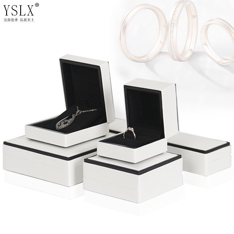 กล่องบรรจุภัณฑ์ High-End จี้เครื่องประดับของขวัญสร้อยข้อมือ PU หนังแหวนกล่องเครื่องประดับกล่องสร้อยค