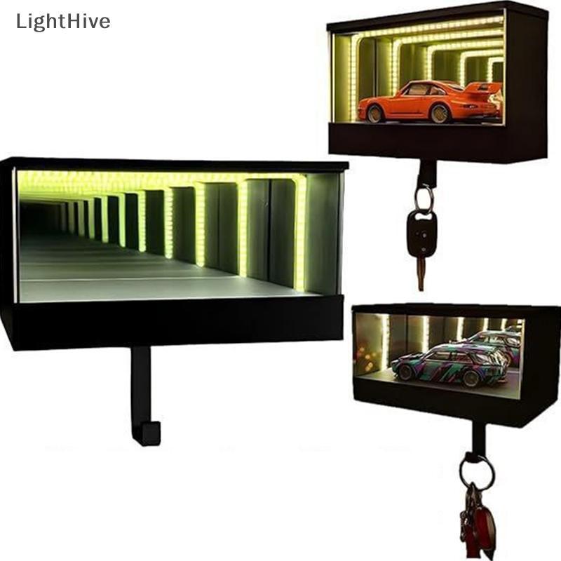 ที่ใส่กุญแจโรงรถติดผนังพร้อม LED และเรืองแสง สําหรับประตูหน้า (TH)