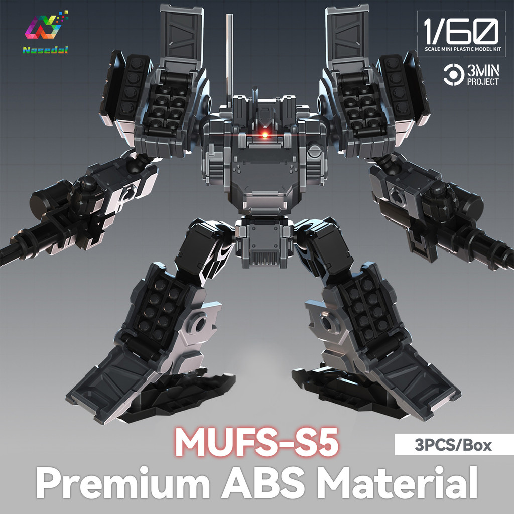 SEIK MAINLAND MUFS-S5 ใหม่เปิดตัว 1/60 3 ชิ้น/กล่อง 3MIN PROJECT Mecha Assembly Model Kit ของเล่นคอล
