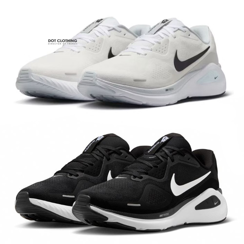 รองเท้าวิ่งสะท้อนแสง สีขาวและดำ HJ1102-002 สวมใส่สบาย