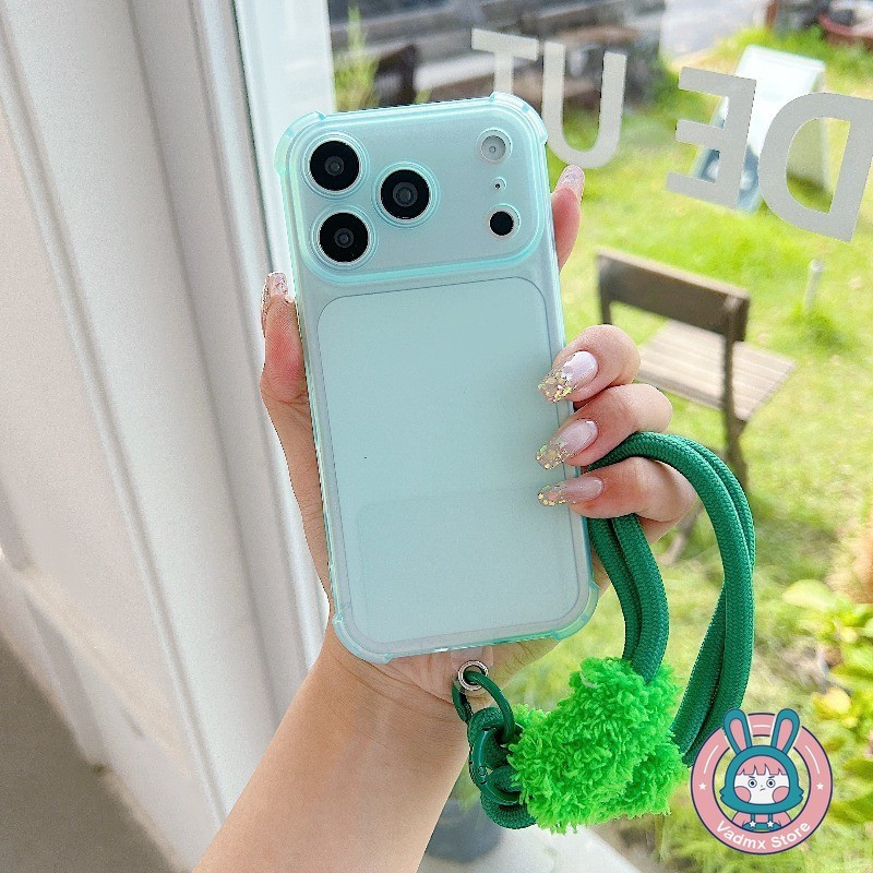 Ice Mist เคสโทรศัพท์สําหรับ OPPO Reno 10 9 8 8Z 7 7Z Pro Plus 6 Lite 5 Pro 5K 5G 4G Frosted ปลอกใสน่ารักหรูหรา Anti-fall นุ่มปกหลัง Plush Lanyard ราคา ถูกที่สุด ดีลบีเคเค แกลเลอรีภาพที่ 7