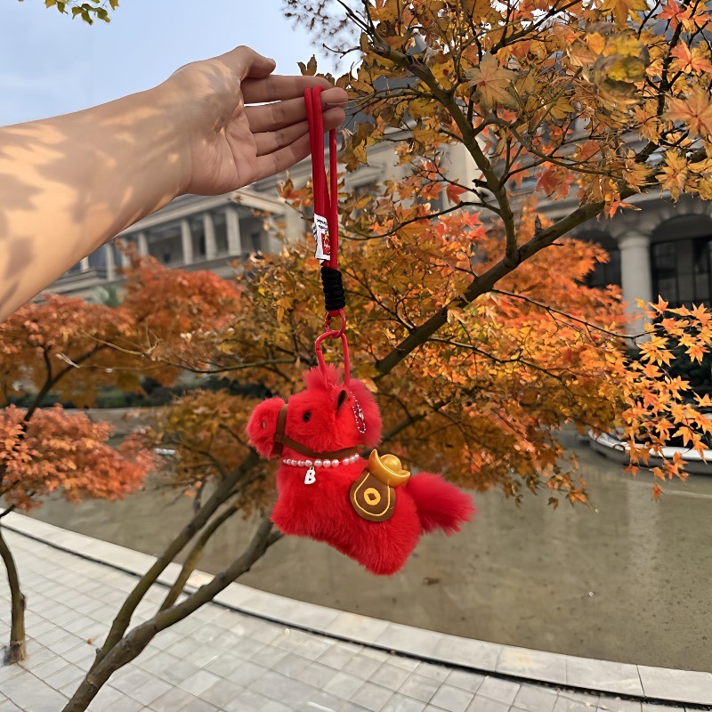 จี้โพนี่ปีใหม่ 2026 พวงกุญแจตุ๊กตามิ่งขวัญ - รูปที่ 3