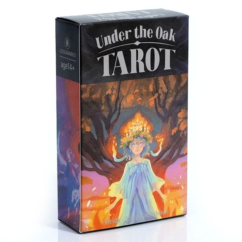 Oak Country Roaming Wonderland Tarot Card UndertheOak เกมกระดานการ์ตูนการ์ดวาดด้วยมือ