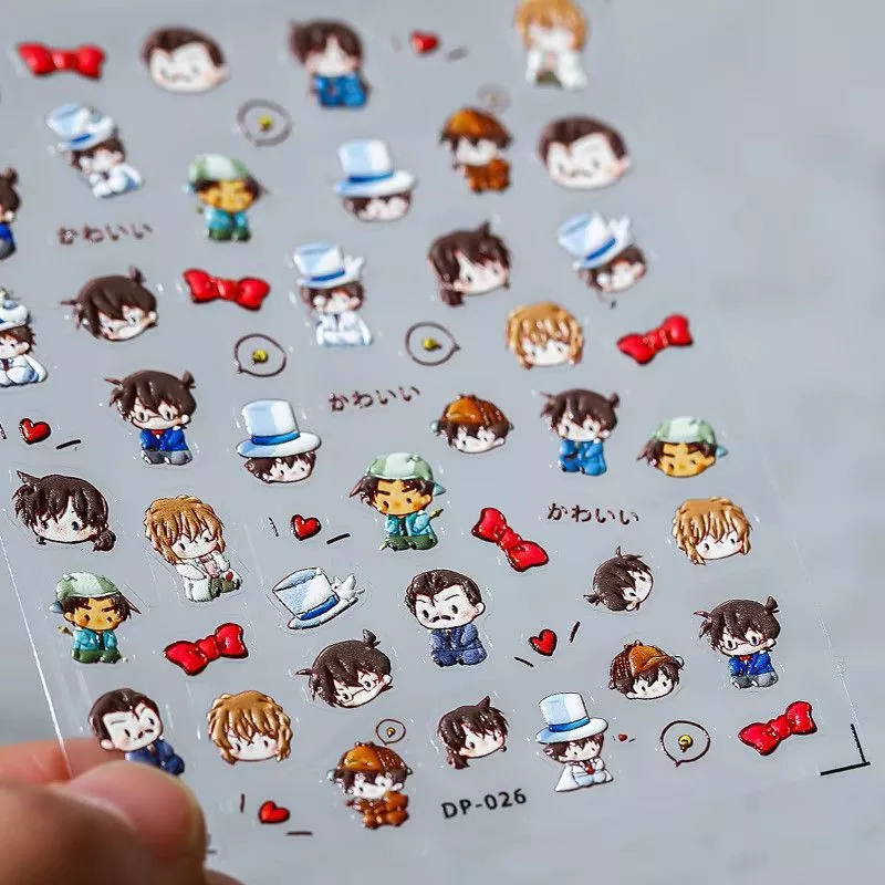 นักสืบโคนันชินิจิสติกเกอร์แต่งเล็บขายส่งการ์ตูนนูนสติกเกอร์แต่งเล็บกันน้ํา ไอแพด สติ๊กเกอร์โทรศัพท์มือถือ