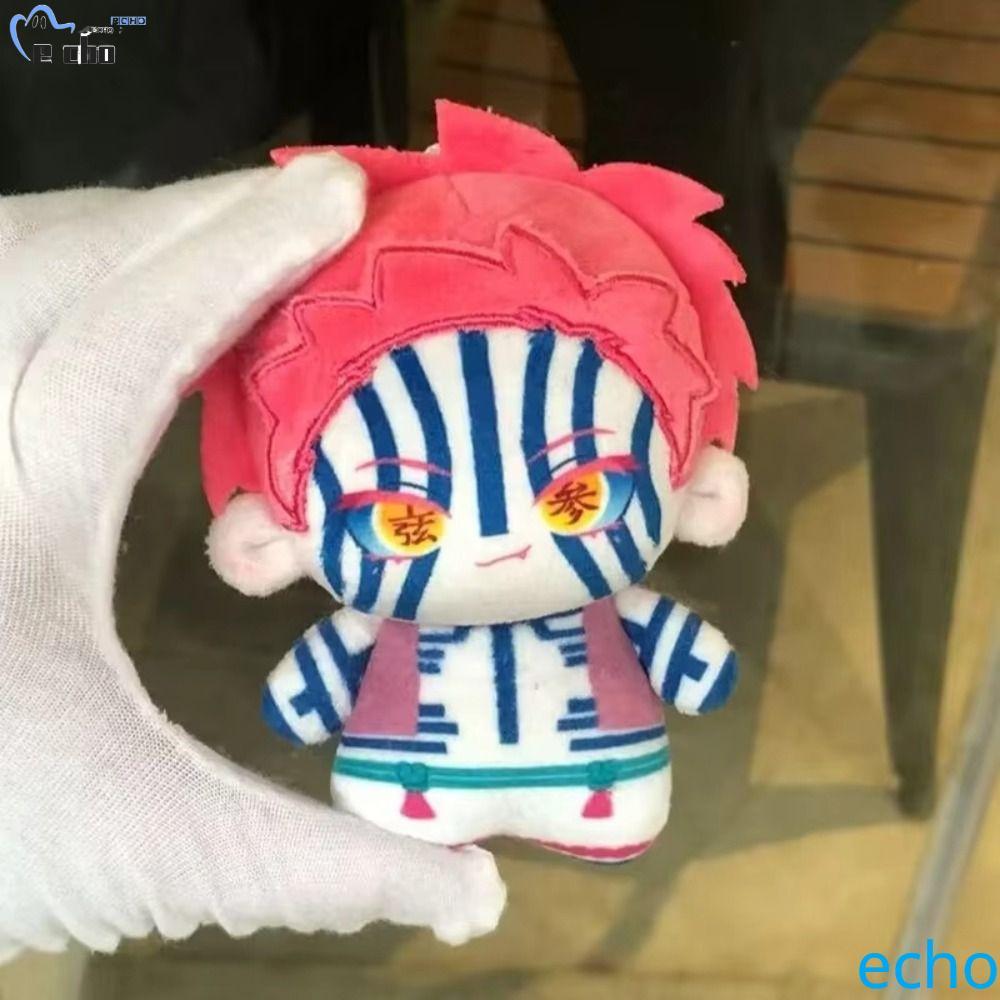 PIVOT Akaza ตุ๊กตาตุ๊กตา, Mini Soft การ์ตูน Plush Demon Slayer, พวงกุญแจอะนิเมะ Peripheerial 10 ซม.ค