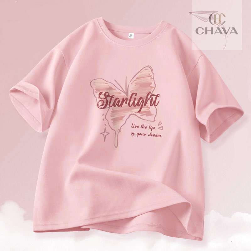 เสื้อยืดแขนสั้นผ้าฝ้ายแท้สีชมพูสวยหวาน ใส่สบาย เหมาะสำหรับผู้หญิง สินค้าขายดีประจำฤดูร้อนปี 2025 เสื้อลำลองน่ารักๆ ราคา ถูกที่สุด ดีลบีเคเค แกลเลอรีภาพที่ 7
