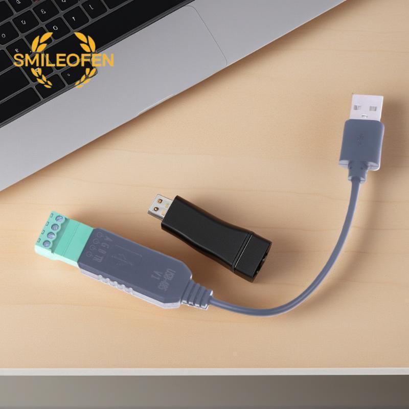 [Smileofen] เกรดอุตสาหกรรม USB ถึง 485 Serial Convertermunication Module CH340 PLC Serial Port IO Mo