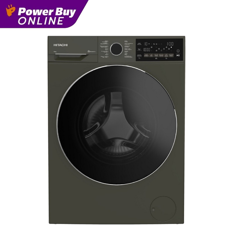 [จัดส่งพร้อมติดตั้ง] HITACHI เครื่องซักผ้าฝาหน้า (10 kg) รุ่น BD-100XFVEADM