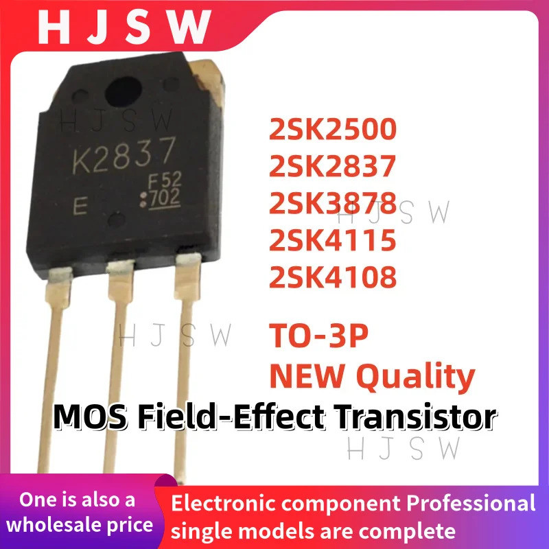 5PCS 2SK2500 2SK2837 2SK3878 2SK4115 2SK4108 K2500 K2837 K3878 K4115 K4108 TO-3P MOS Field-Effect ทร