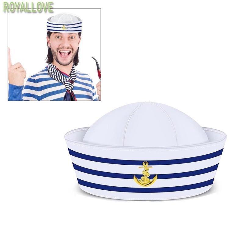 Royal Lovely Carnival Neckerchief+Navy Sailor Hat Set College Uniform Hat Captain Hat