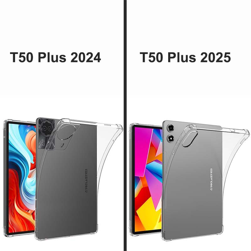 Soft jelly สําหรับ Teclast T50 Plus 2025 P50 AI P30T P30 ArtPad Air Pro T65 โปร่งใส anti-fall case ฝ