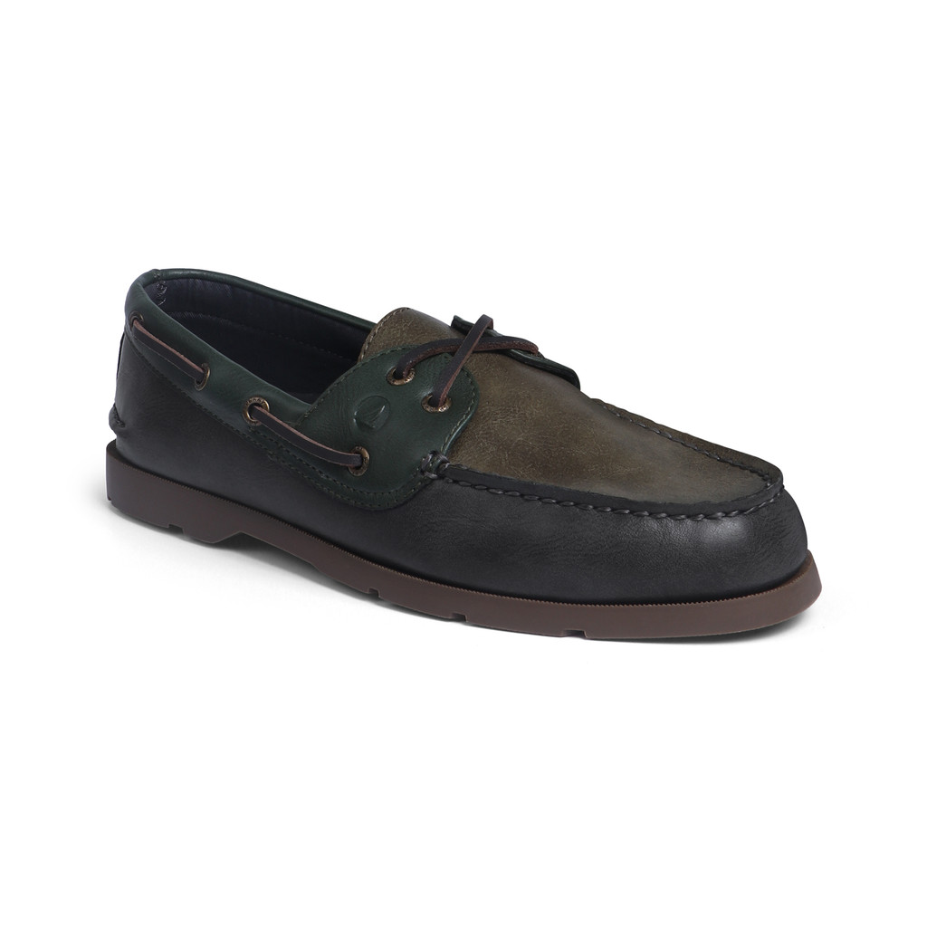 SPERRY حذاء قارب رجالي Leeward بلونين — أخضر — صورة 2