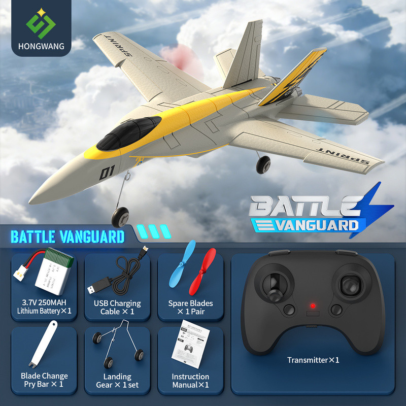 Rc Fighter Jet Battle Vanguard Hw41 2 ช่อง F18 Epp โฟมปีกคงที่เครื่องบินของเล่นกลางแจ้งสําหรับงานอดิ