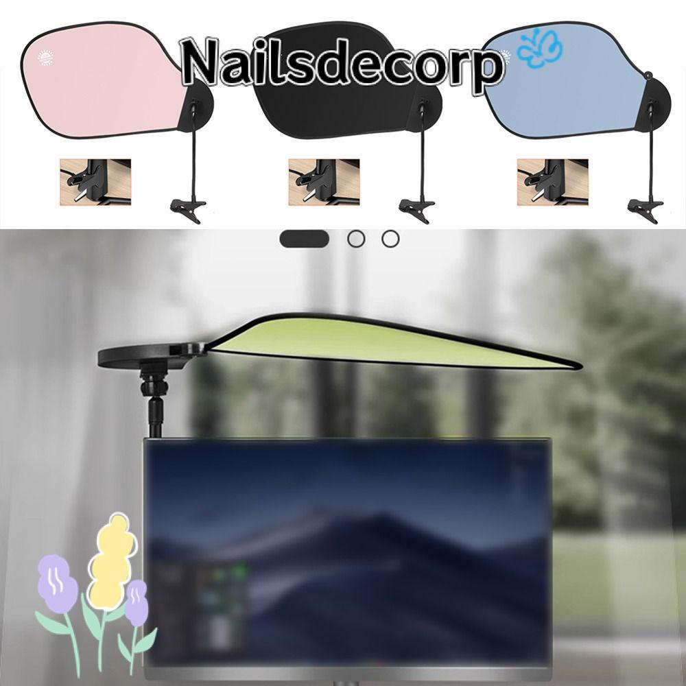 NAILSDECOR Light Visor,พร้อมคลิปป้องกันรังสียูวีคอมพิวเตอร์สํานักงานแรเงาบอร์ด,แบบพกพาปรับพับฉนวนกันความร้อนSun Visorสําหรับรถบ้านสํานักงาน