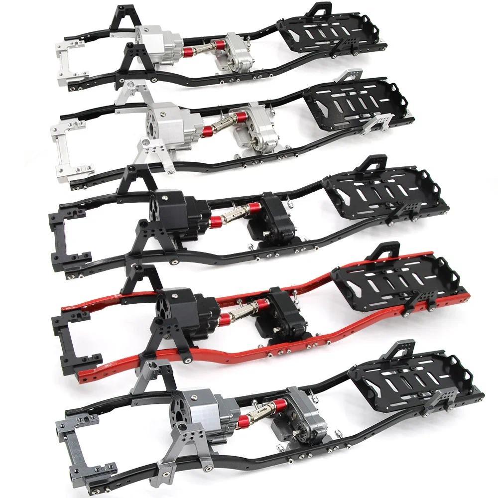 RC AXIAL SCX10 โลหะ CHASISS FRAME 313 มม. WHEELBASE พร้อม GEARBOX ด้านหน้าสําหรับ 1/10 JEEP WRANGLER