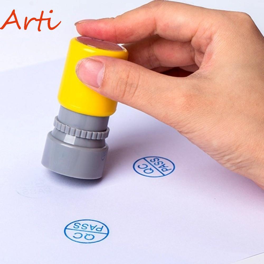 ARTI QA QC Inspect Stamp, Self-Inking Time-s Quality PASS Stamp, แบบพกพา IQC แกะสลัก OQC คุณภาพตรวจสอบแสตมป์ Office Supply