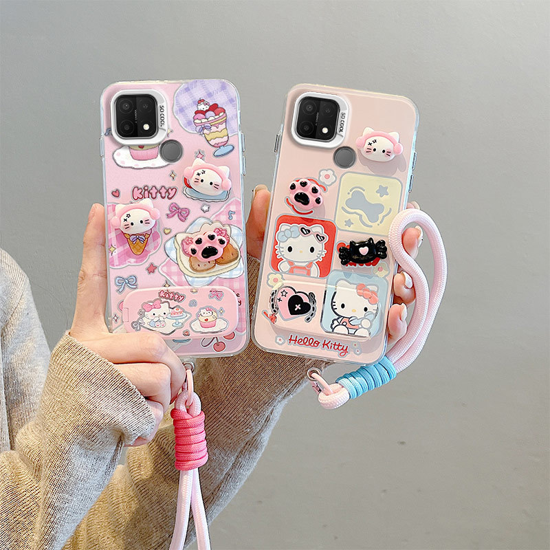เคส OPPO A15 เคส OPPO A15s เคส For OPPO ติดตั้งกระจก 3D ตุ๊กตา hard โทรศัพท์ BB-CYJZ