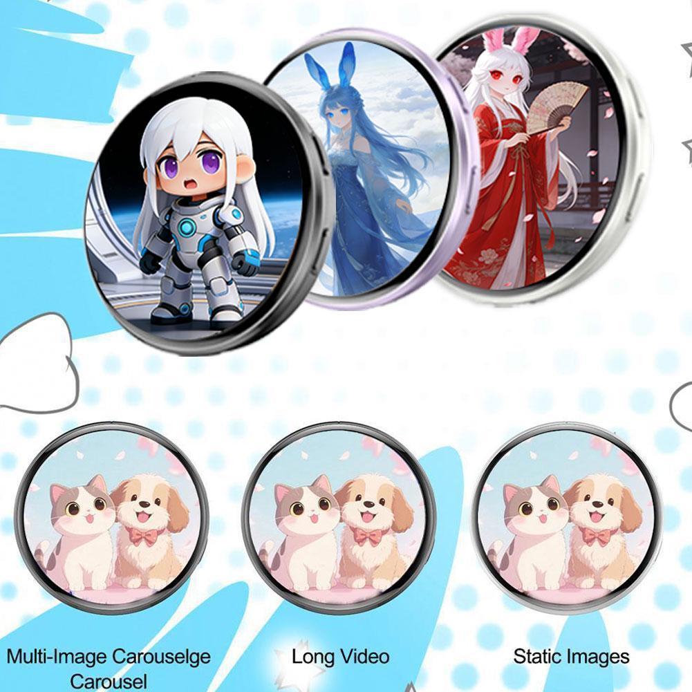 สําหรับ E Badge E87s พร้อมลําโพง Cyber Badge หน้าจอจอแสดงผลอิเล็กทรอนิกส์ภาพเครื่องเล่นวิดีโอ Id Pho