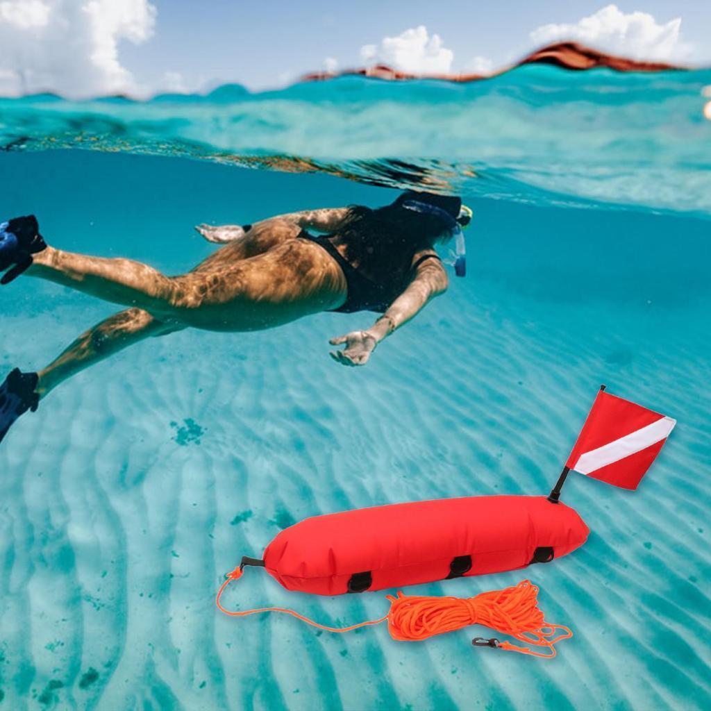 Diving Buoyancy Rope, Reflective Vest Rope Diving Buoy for Swimming, Spearfishing, Diving