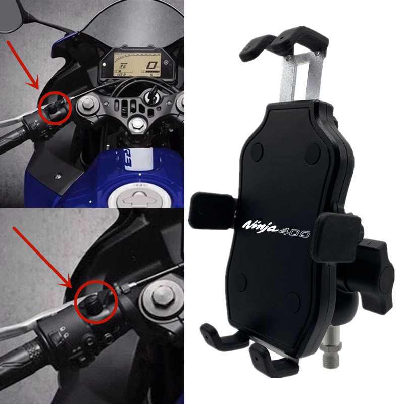 เหมาะสําหรับ KAWASAKI KAWASAKI NINJA400 Ninja 400 ที่วางโทรศัพท์มือถือดัดแปลงขี่ผู้ถือนําทาง