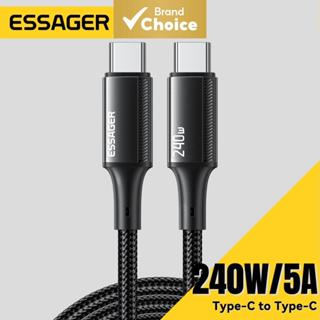 สายชาร์จ Essager 240w Type-C to Type-C ชิป E-Marker ในตัว สํ…