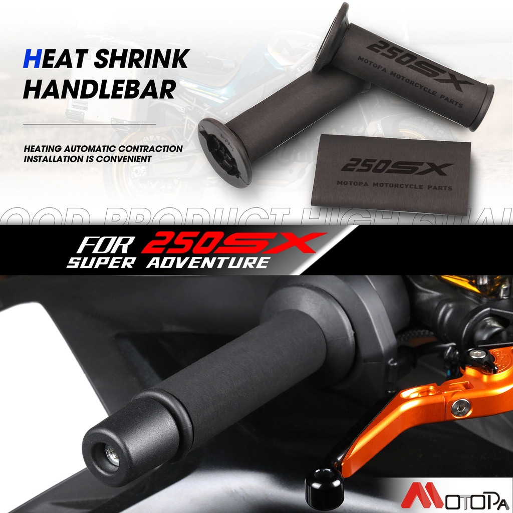 รถจักรยานยนต์สําหรับ V-Strom 250SX 2024 V Strom 250 2023-2025 ความร้อนหด Handlebar Grips ฝาครอบลื่นถ
