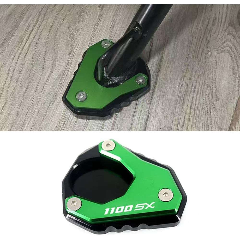 สําหรับ NINJA1100SX Ninja 1100SX NINJA1100 SX 2025 รถจักรยานยนต์ Kickstand Pad Extender เท้าขาตั้ง E