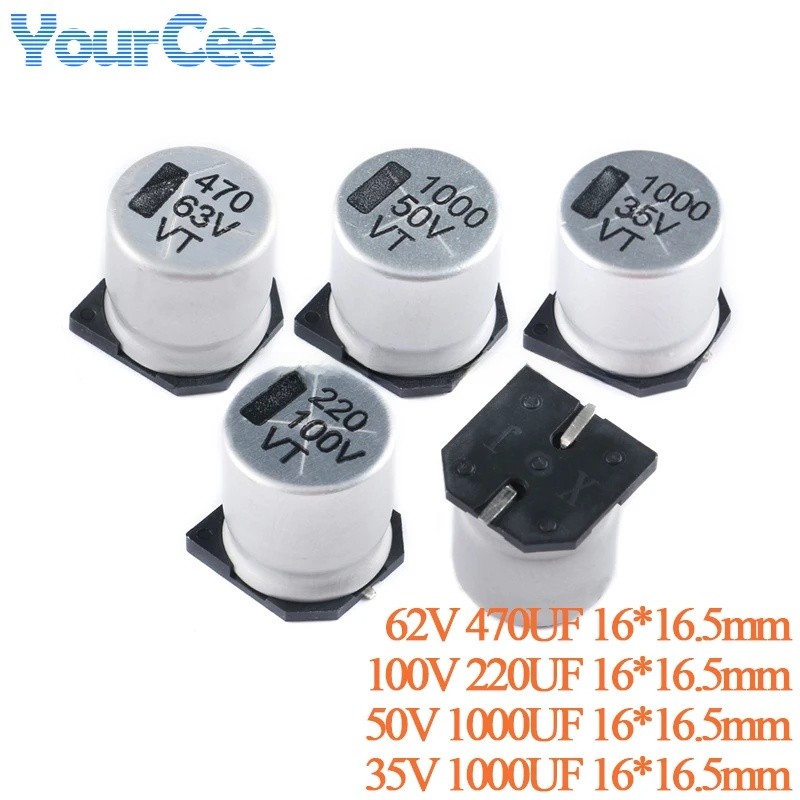 2 ชิ้น/ล็อต 100V 220UF 35V 1000UF 50V 1000UF 63V 470UF SMD Patch อลูมิเนียม Electrolytic Capacitor C