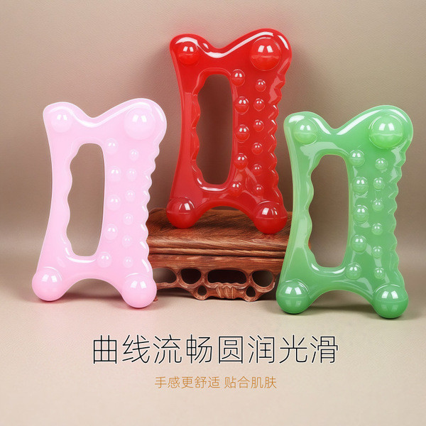 กัวซาไฟฟ้า fuli กัวซา ใบหน้าเอ็นติดใบหน้าขูดบําบัดกระชับเครื่องมือความงามยกความงามขูดความงามคณะกรรมก