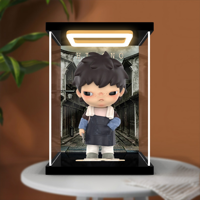 [ไม่รวมรุ่น] เหมาะสําหรับ Popmart Hirono Hirono Hirono Hirono Hirono รูปอินเทรนด์ Play Light Storage