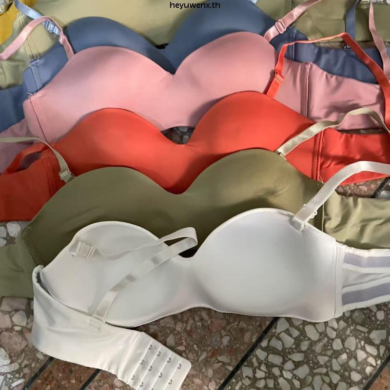 Wacoal WB3044 แบบไร้โครง ฟองปานกลางนุ่ม เต้าเรียบ ผ้านุ่ม เก็บข้างใส่สบายมาก